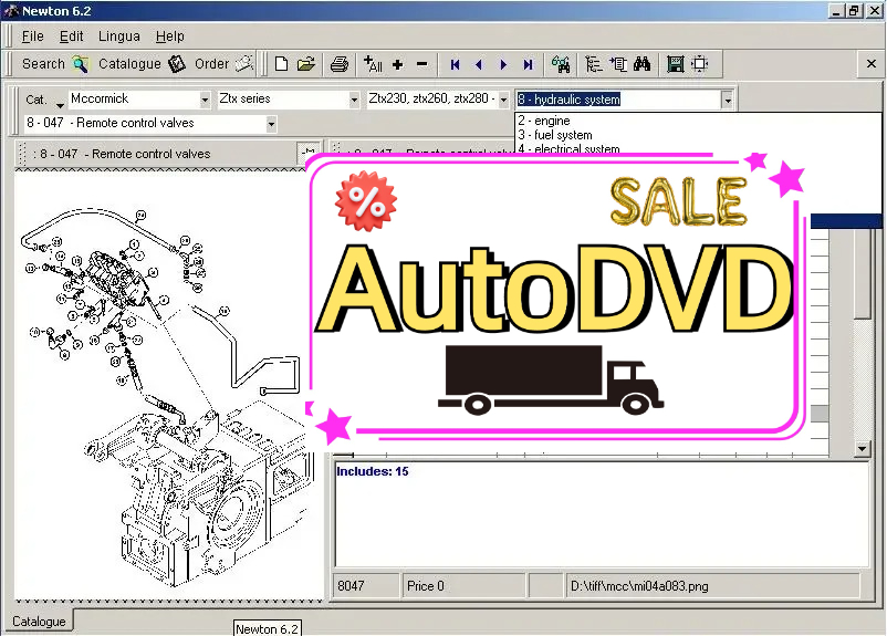 Books - AutoDVD McCormick Newton 6.2 spare parts