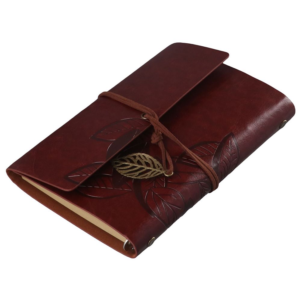 Vintage Leather Journal Notebook - Vintage PU Leather Travelers Notebook Leaf