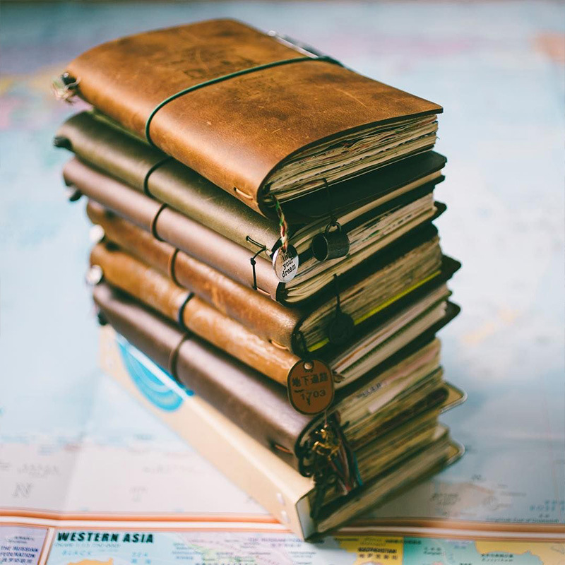 Vintage Leather Journal Notebook - Defective Retro Leather Cover Notebook Portable