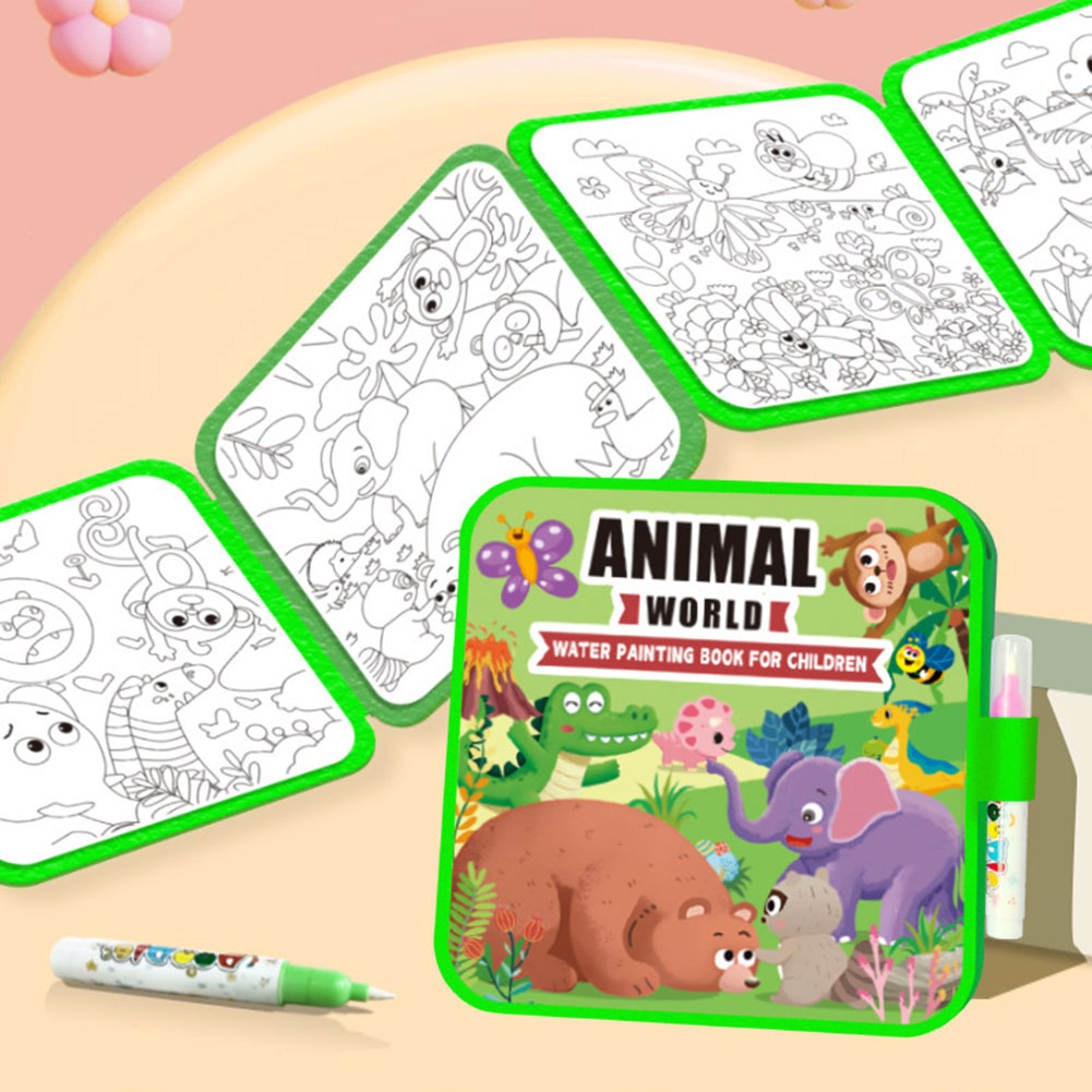 Reusable Water Magic Coloring Book - Kids Magics Clear Water Coloring Books