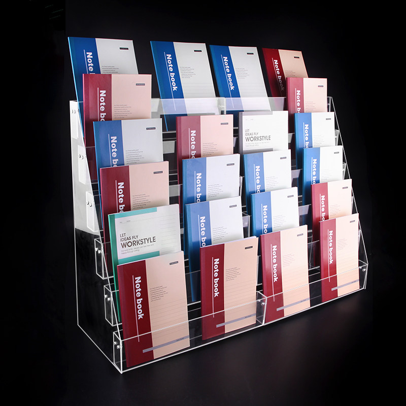 Stepped Clear Acrylic Notebook - Clear Acrylic Book Stand Holder recension och pris