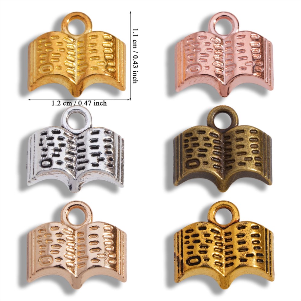 10/20/100pcs Charms Open Book  - Stationery Books recension och pris