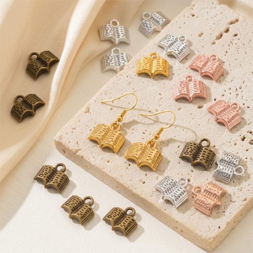 10/20/100pcs Charms Open Book  - Stationery Books recension och pris