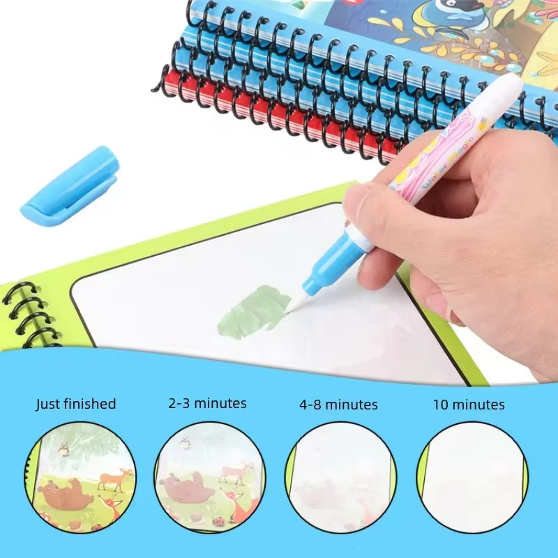Magic Water Painting Book Reus - Reusable Water Magic Coloring Book recension och pris
