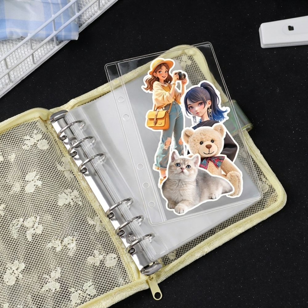 Bow Decoration Ring Binder Alb - Stationery Books recension och pris