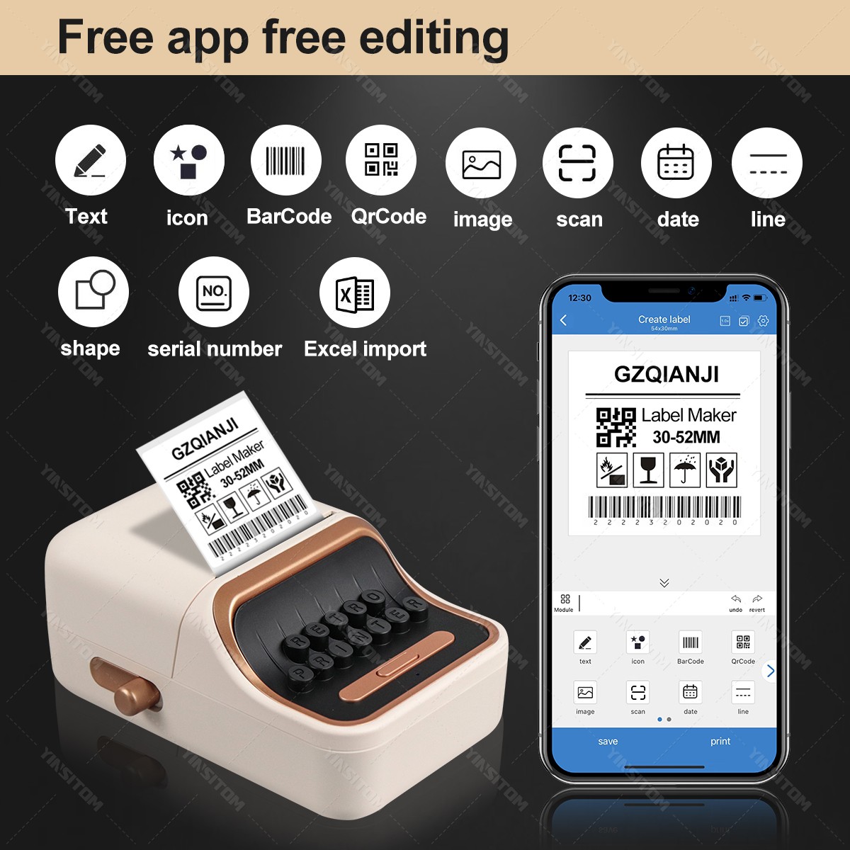 2inch Label Mini Printer Pocke - Mini Pocket Thermal Printer Paper Roll recension och pris