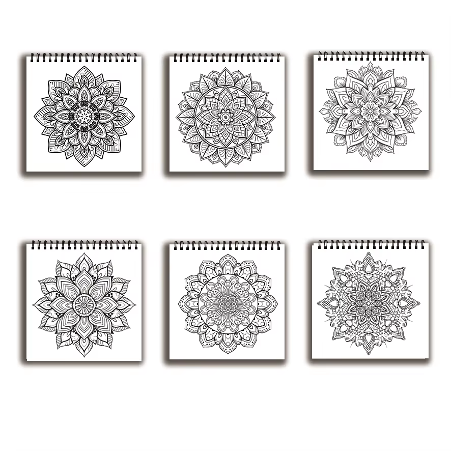 Coloring Book - 7.87 x 7.87 in - Adult Coloring Book Stress Relief recension och pris