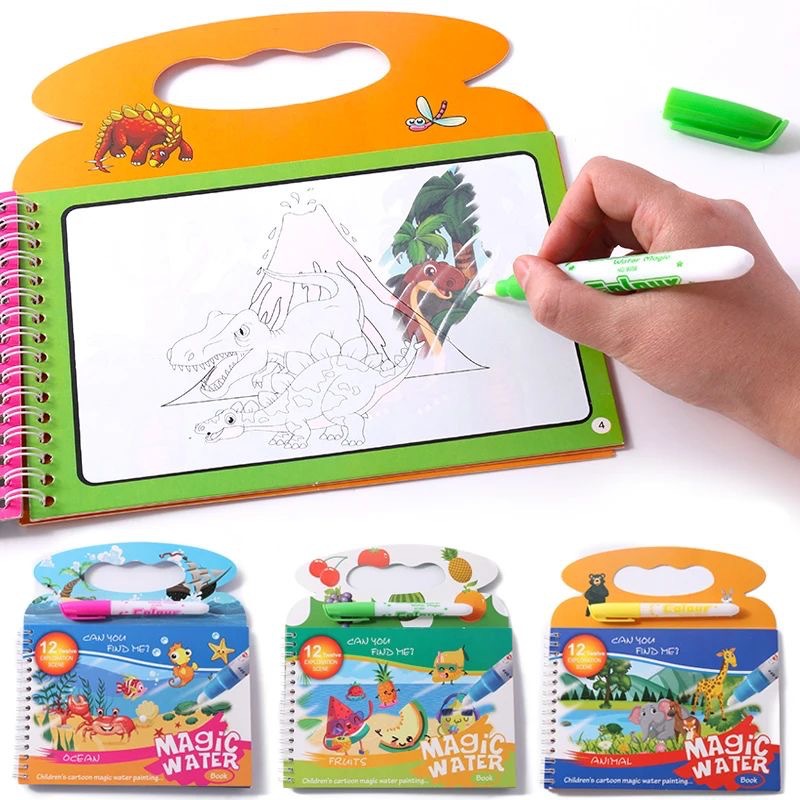 Children's Magic Water Paintin - Reusable Water Magic Coloring Book recension och pris