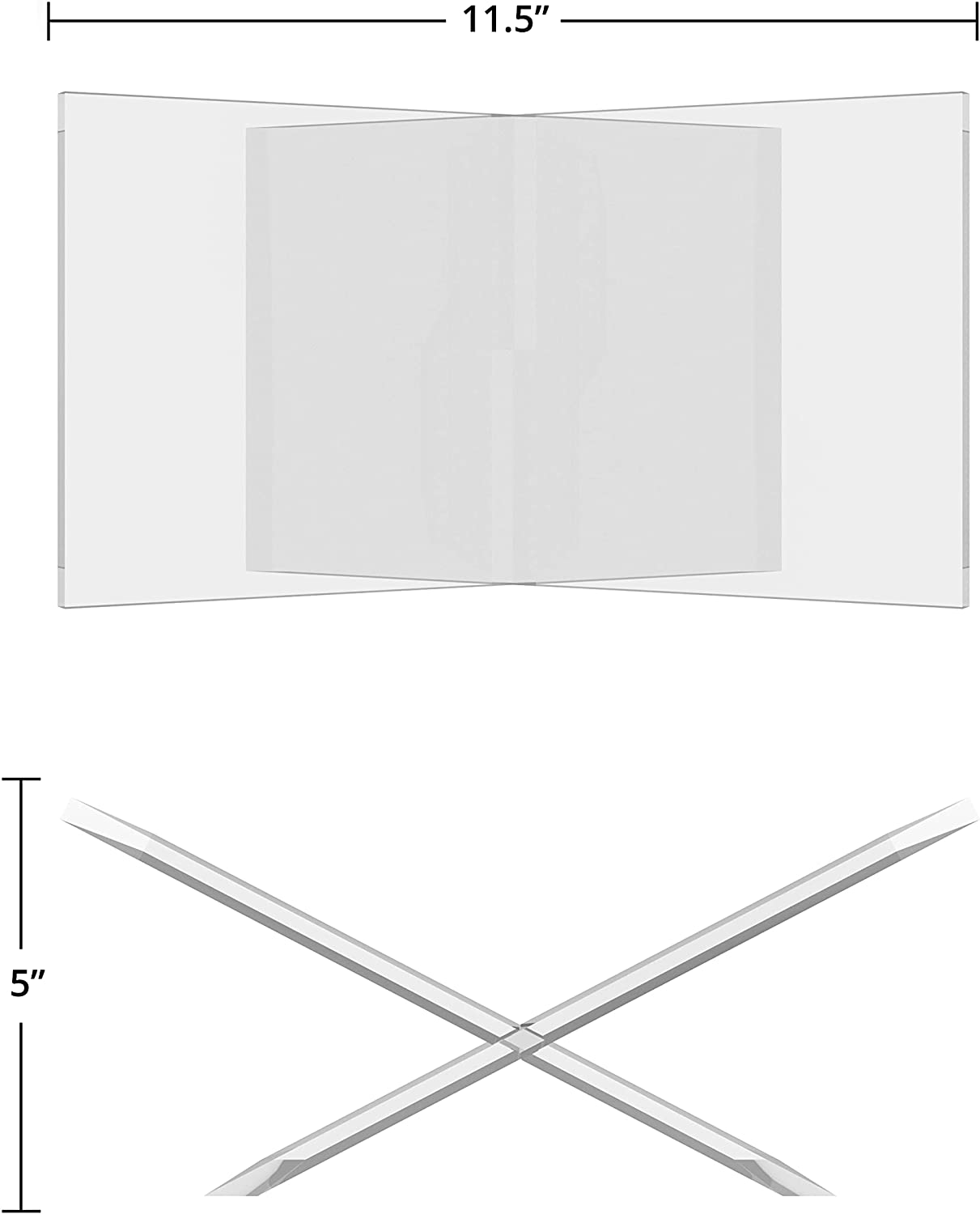Clear Acrylic Open Book Displa - Clear Acrylic Book Stand Holder recension och pris