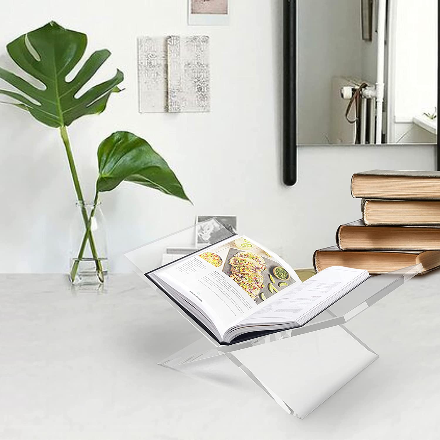 Clear Acrylic Open Book Displa - Clear Acrylic Book Stand Holder recension och pris