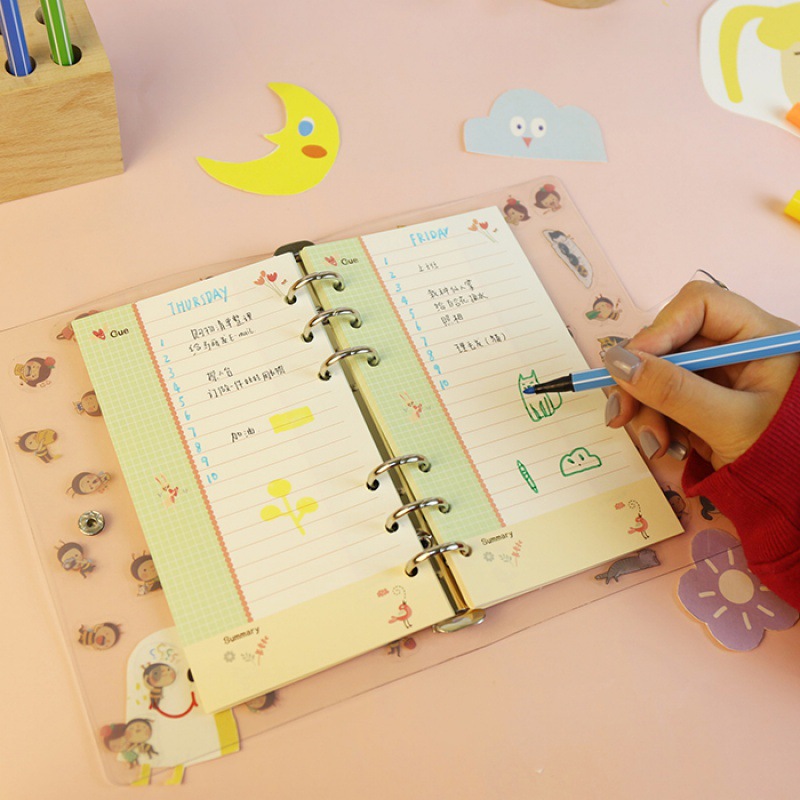 2026Colored A5 A6 Loose Leaf N - A5 Spiral Dotted Grid Notebook recension och pris