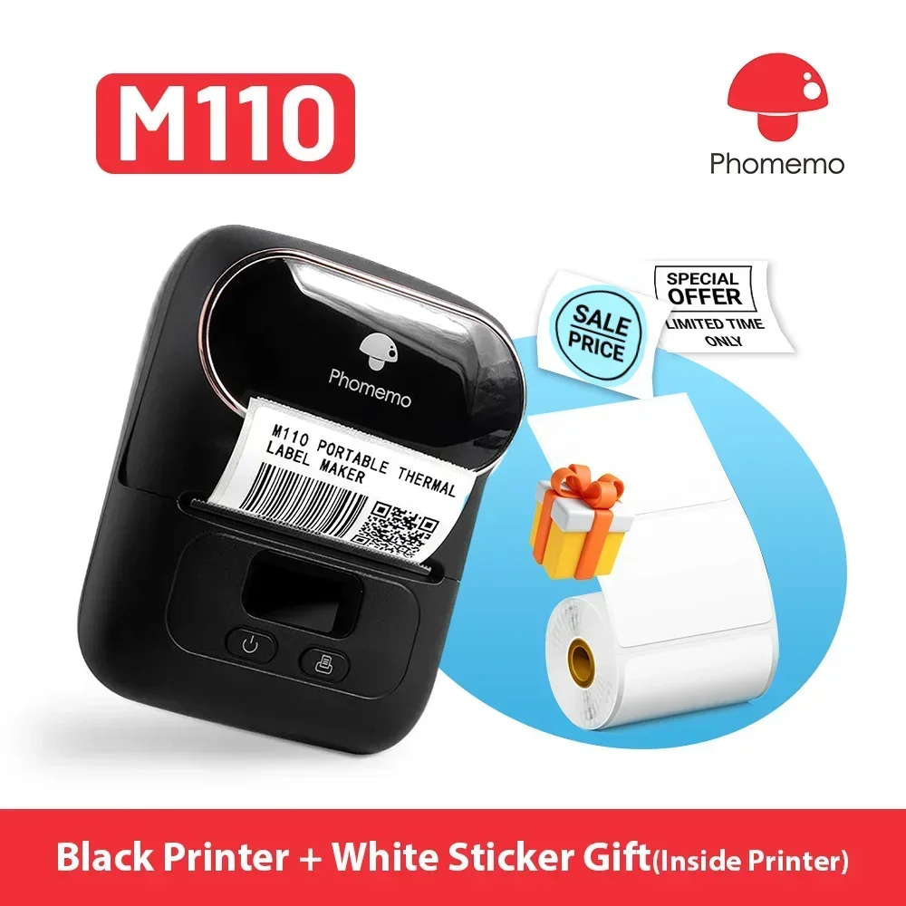 Phomemo M110 Mini Portable Pri - Mini Pocket Thermal Printer Paper Roll recension och pris