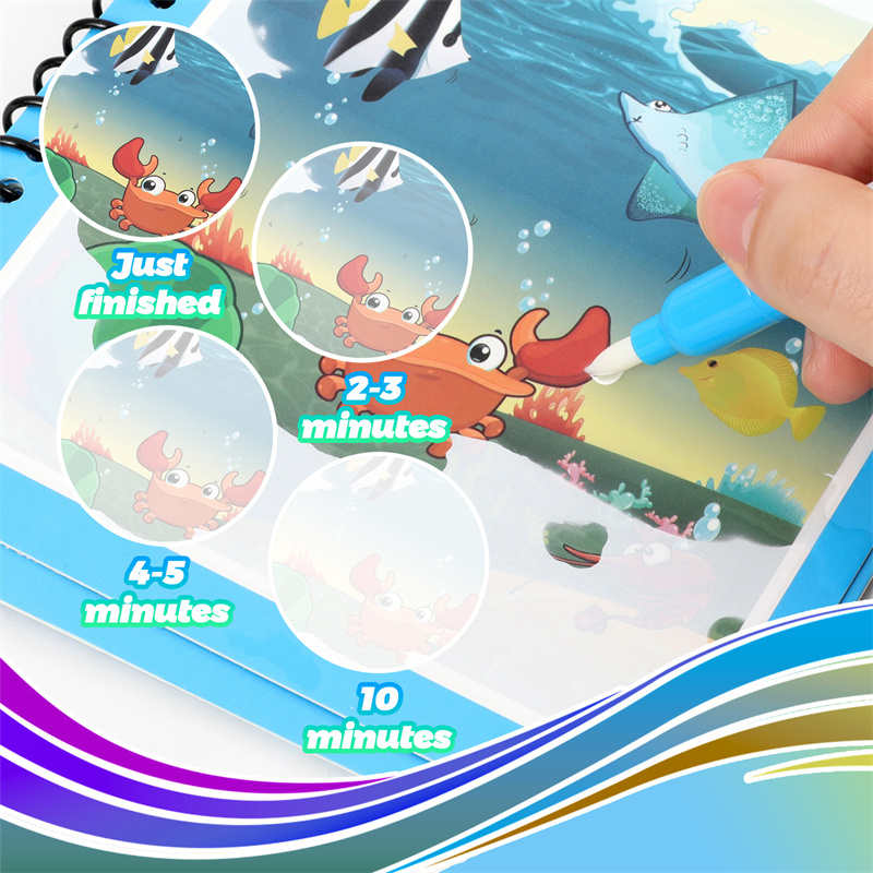 Montessori Toys Reusable Color - Reusable Water Magic Coloring Book recension och pris