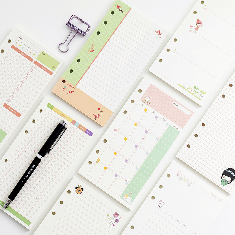 Kawayi A5 A6 Loose Leaf Notebo - A5 Spiral Dotted Grid Notebook recension och pris