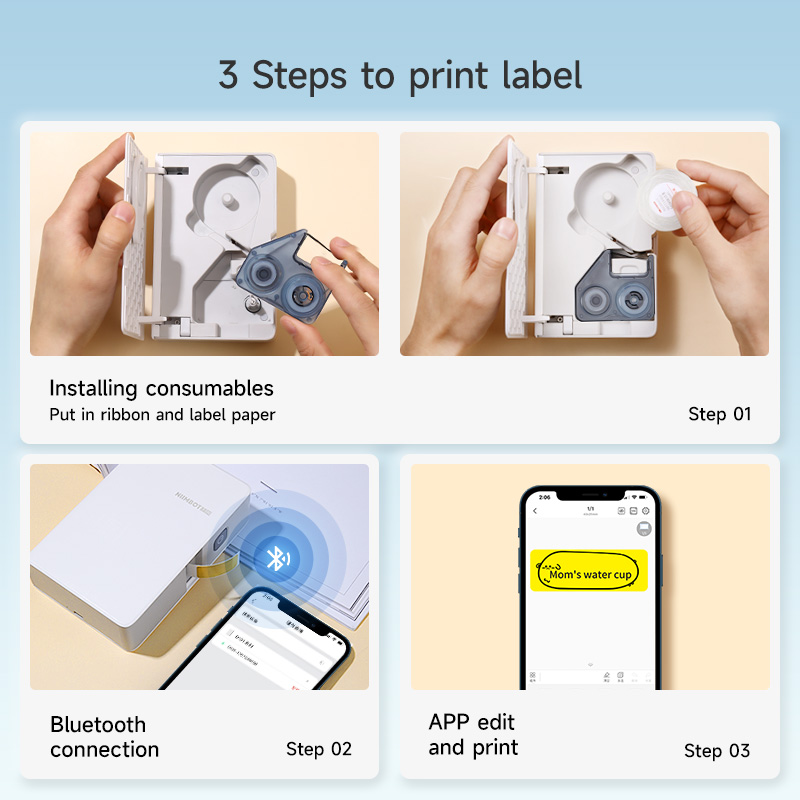 Niimbot N1/B18 Thermal Transfe - Mini Pocket Thermal Printer Paper Roll recension och pris