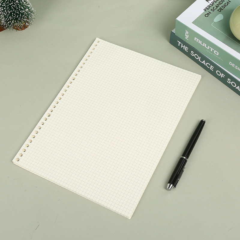 A5 B5 Line Grid 20Holes Loose- - A5 Spiral Dotted Grid Notebook recension och pris
