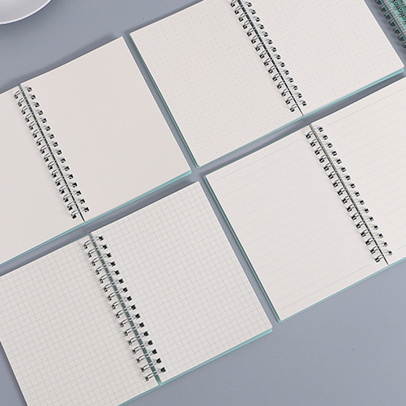 A6 A5 B5 A4 Green Spiral Book  - A5 Spiral Dotted Grid Notebook recension och pris