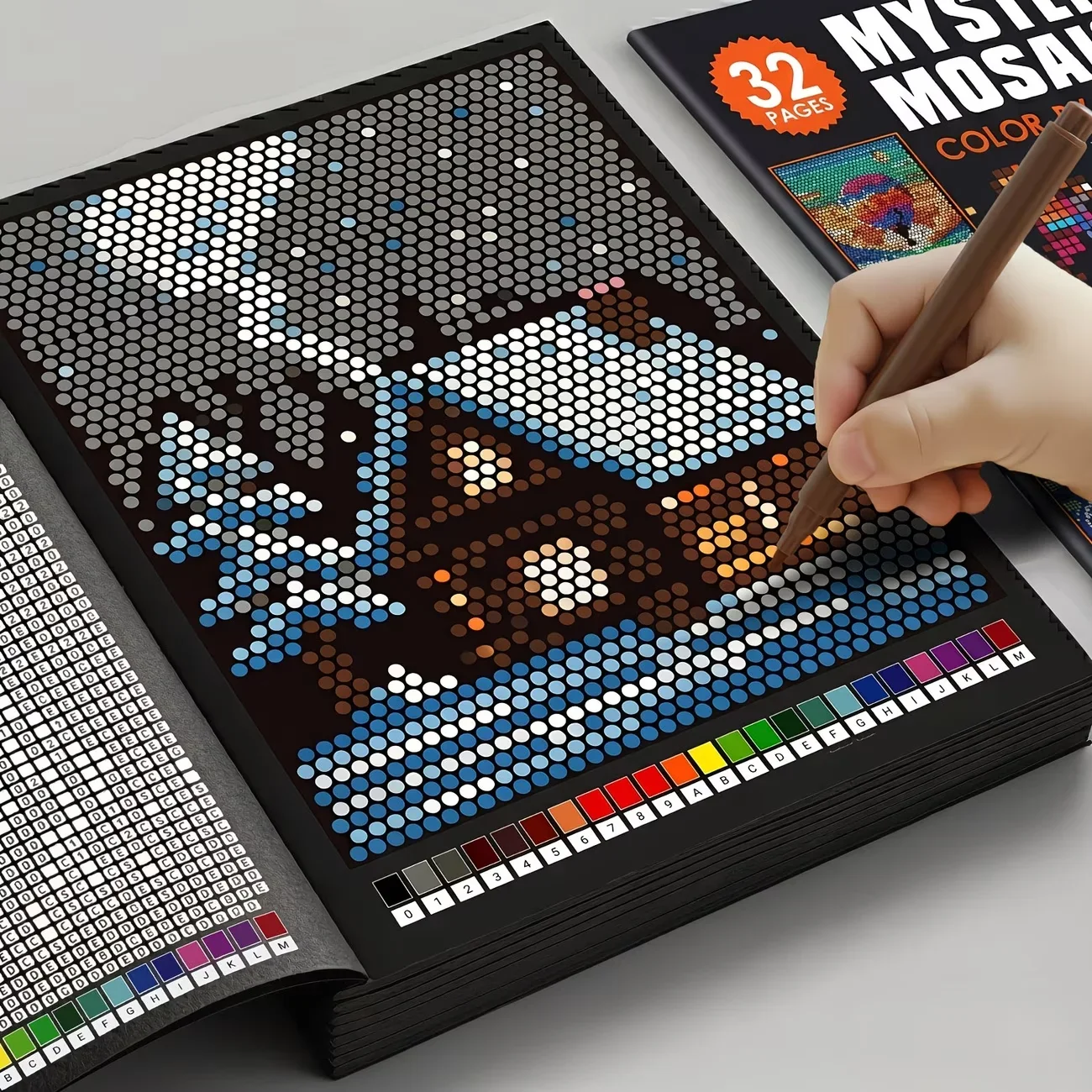 Mystery Mosaics Color by Numbe - Adult Coloring Book Stress Relief recension och pris