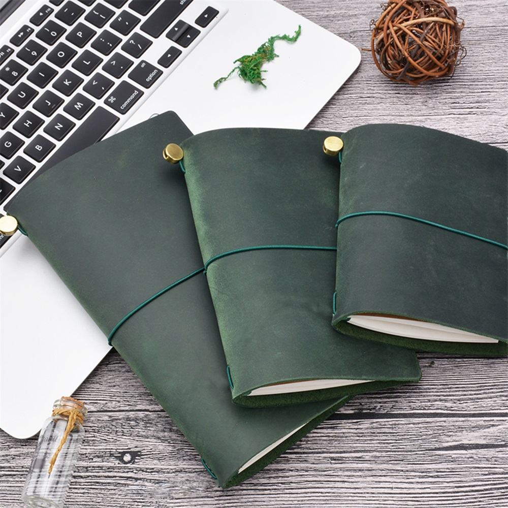 Genuine Leather Traveler Noteb - Vintage Leather Journal Notebook recension och pris