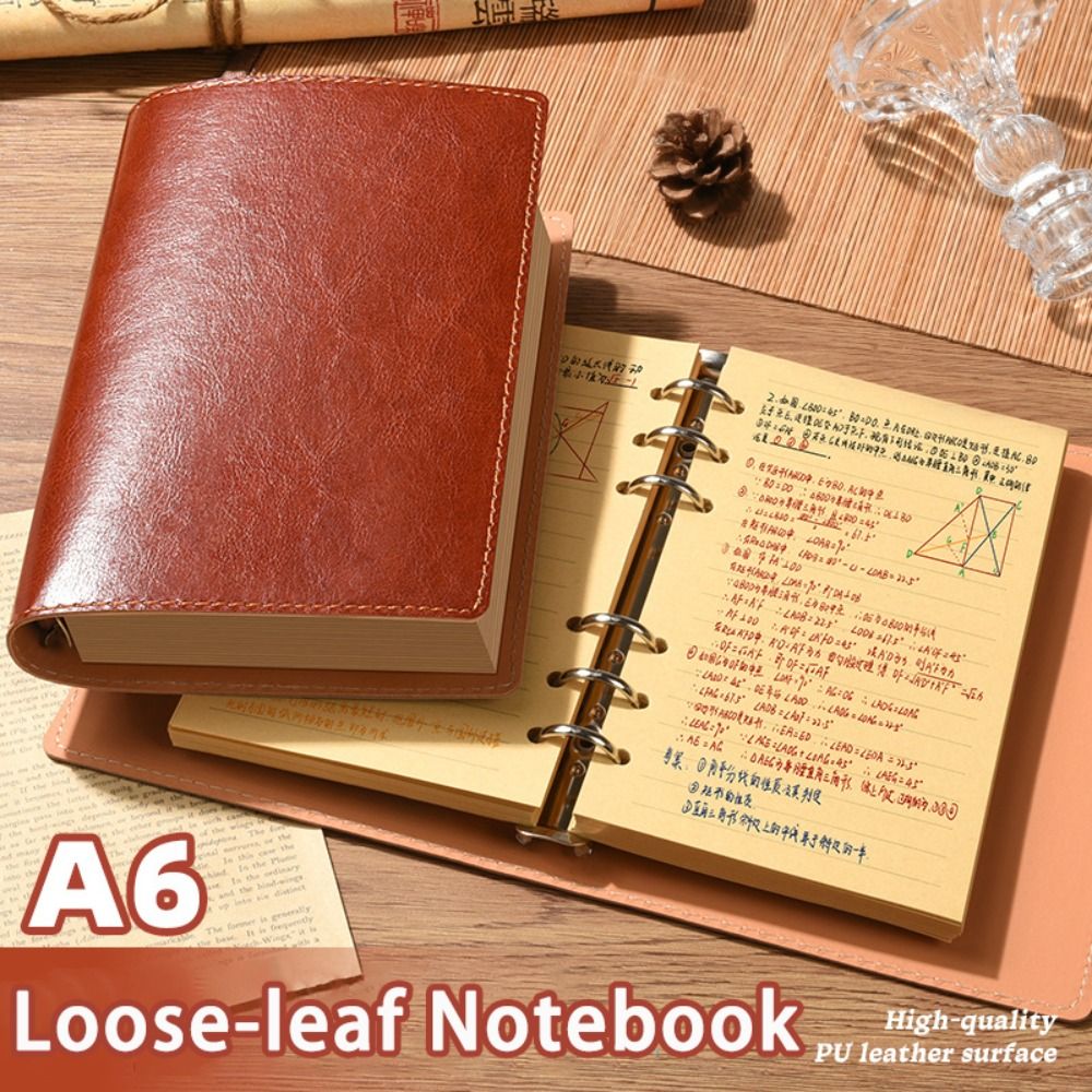 New A5/A6 Notebook Loose-leaf  - Vintage Leather Journal Notebook recension och pris