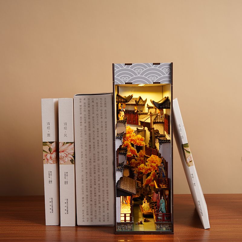DIY Book Nook Insert Shelf Kit - Diy Wooden Book Nook Kit Shelf Insert recension och pris