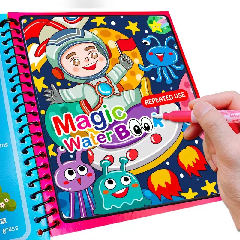 1Pcs Magical Book Water Drawin - Reusable Water Magic Coloring Book recension och pris
