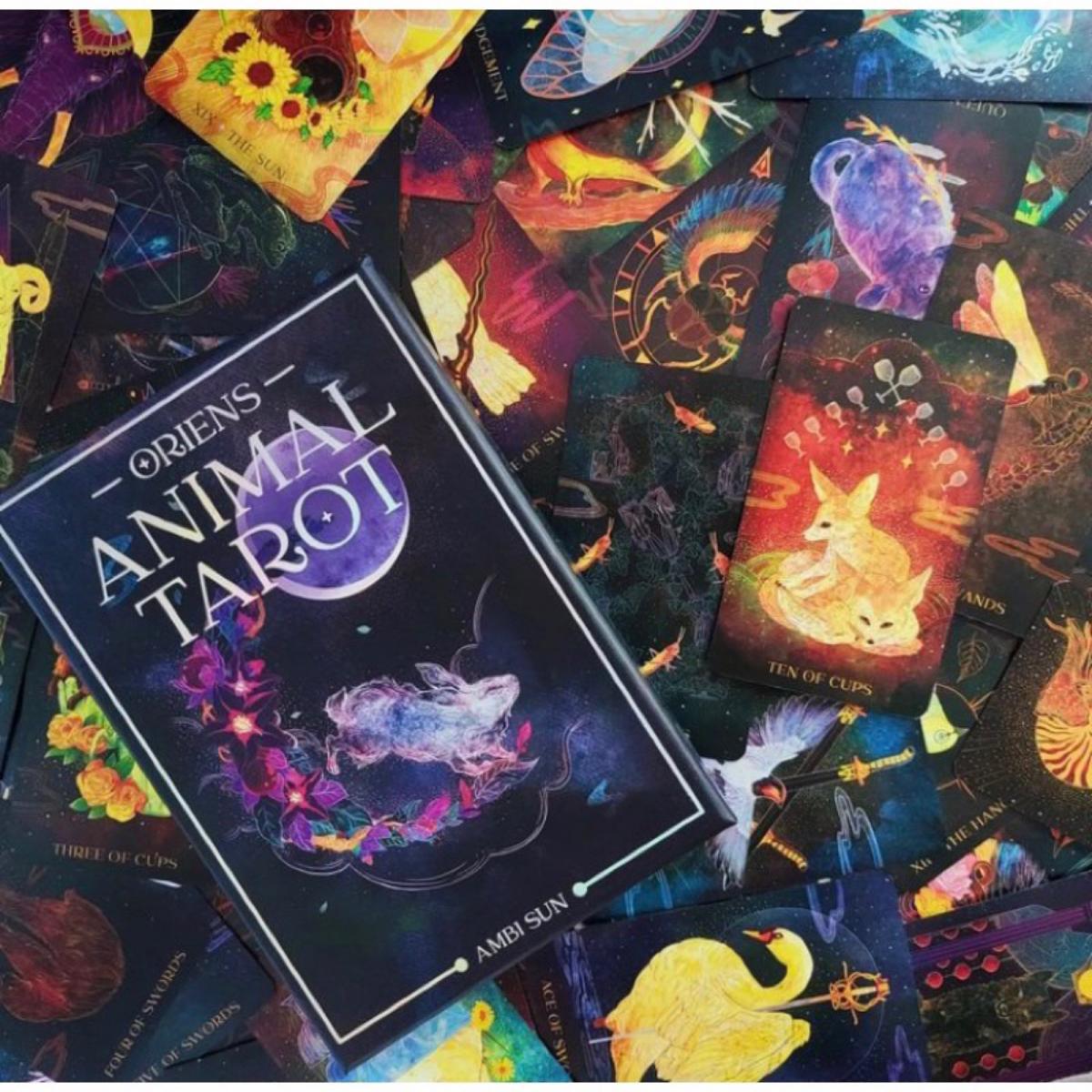 12x7 Cm Oriens Animal Tarot 78 - Tarot Deck With Guidebook recension och pris
