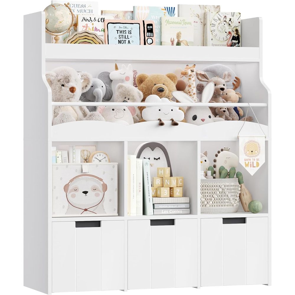 Kids Toy Storage Organizer wit - Books recension och pris