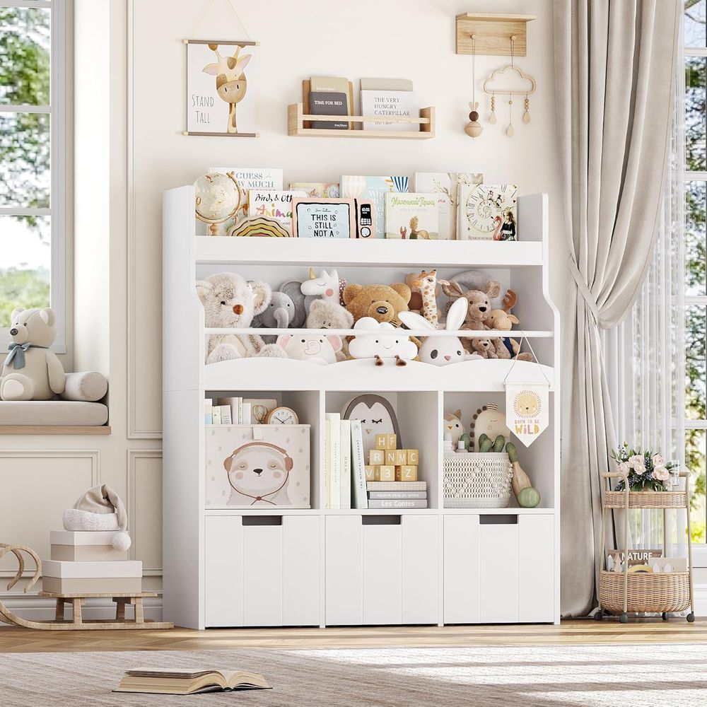 Kids Toy Storage Organizer wit - Books recension och pris