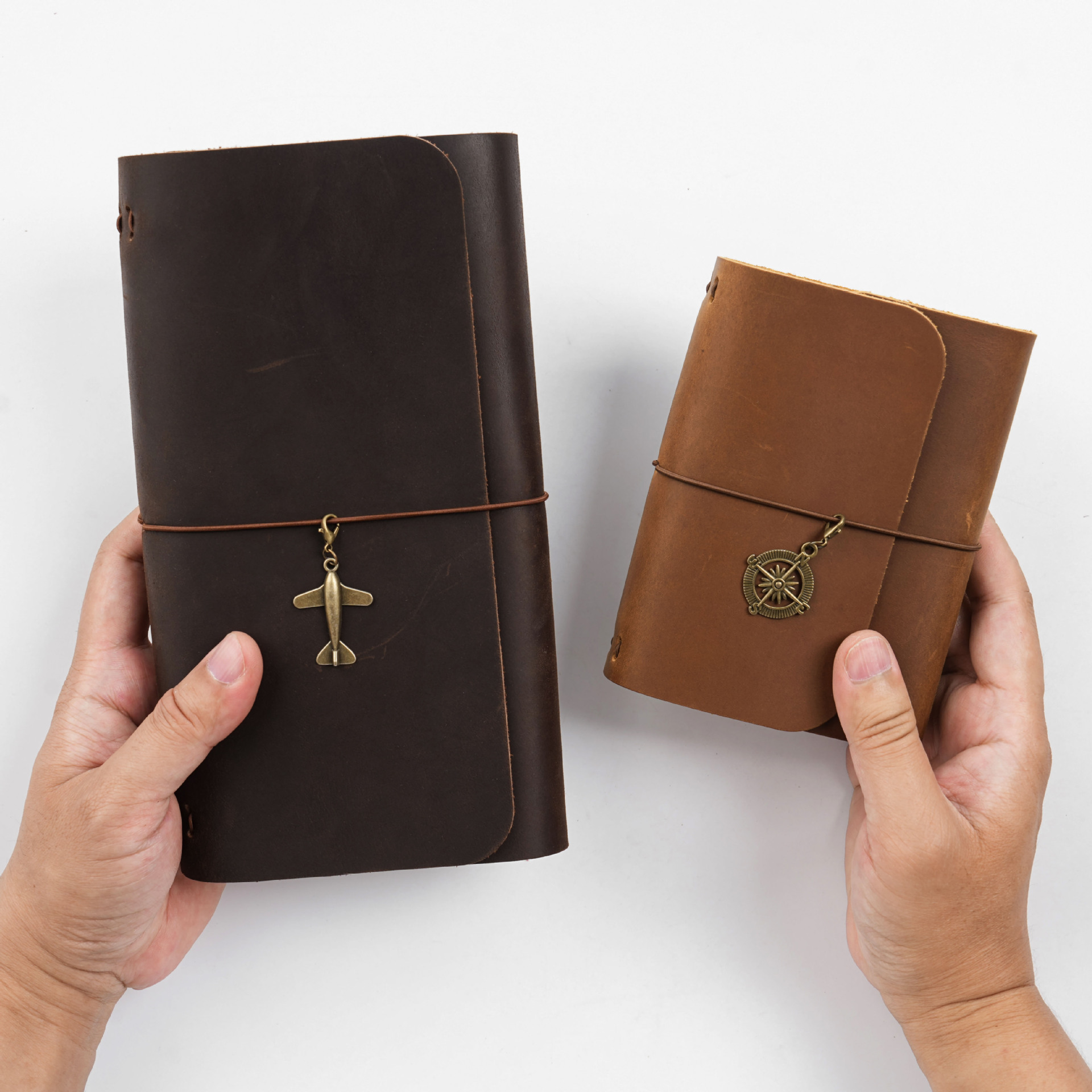 New Arrival Triple Fold TN Tra - Vintage Leather Journal Notebook recension och pris