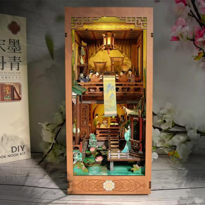 DIY Wooden Book Nook Shelf Ins - Diy Wooden Book Nook Kit Shelf Insert recension och pris