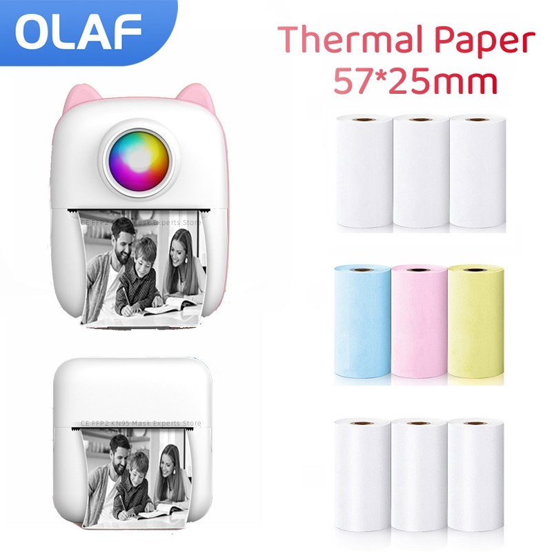 57MM Rolls Thermal Paper Self- - Mini Pocket Thermal Printer Paper Roll recension och pris
