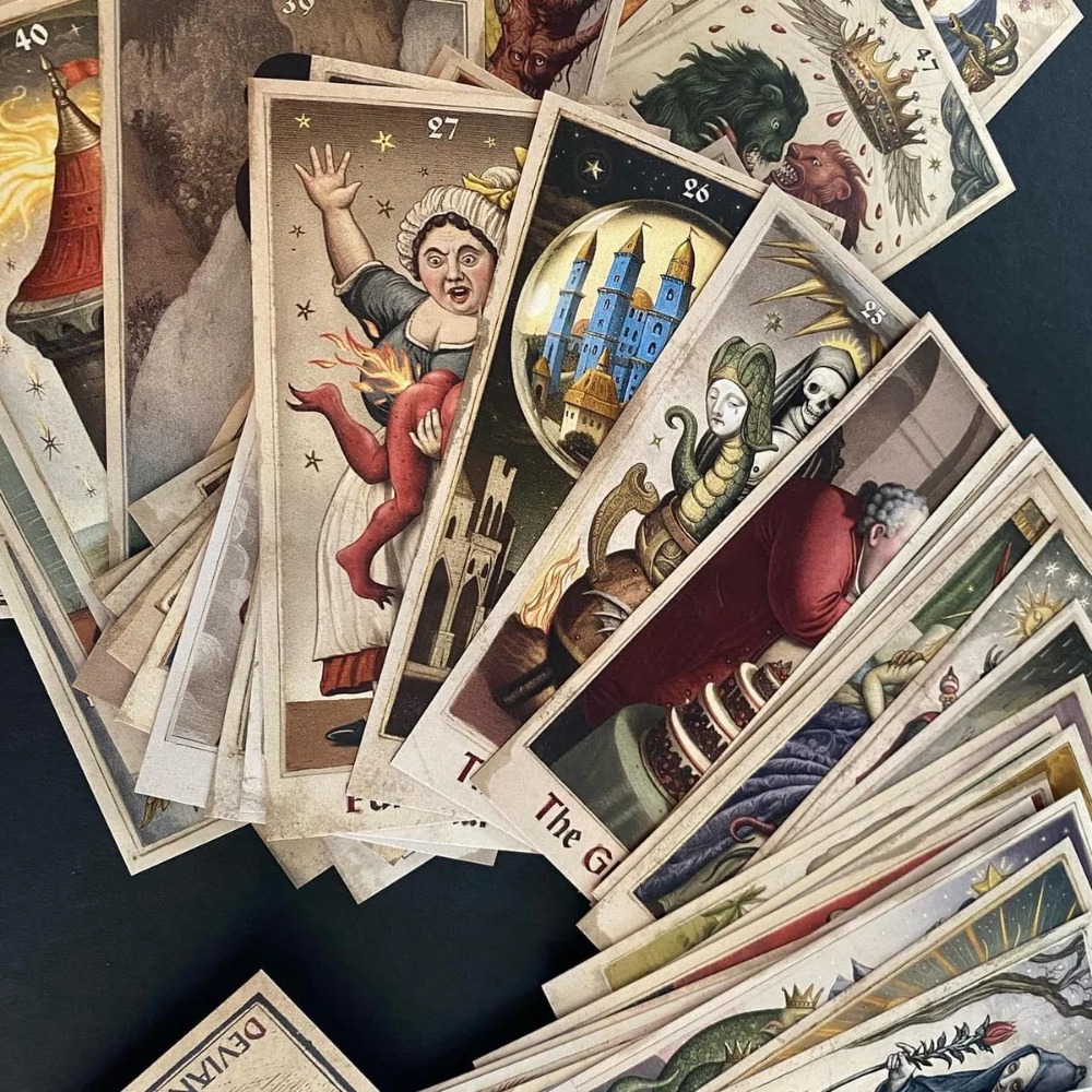 6*12cm The Zammer Twins 1st Ed - Tarot Deck With Guidebook recension och pris