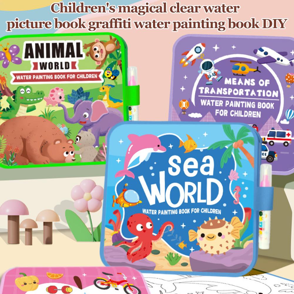 Foldable Water Painting Book F - Reusable Water Magic Coloring Book recension och pris