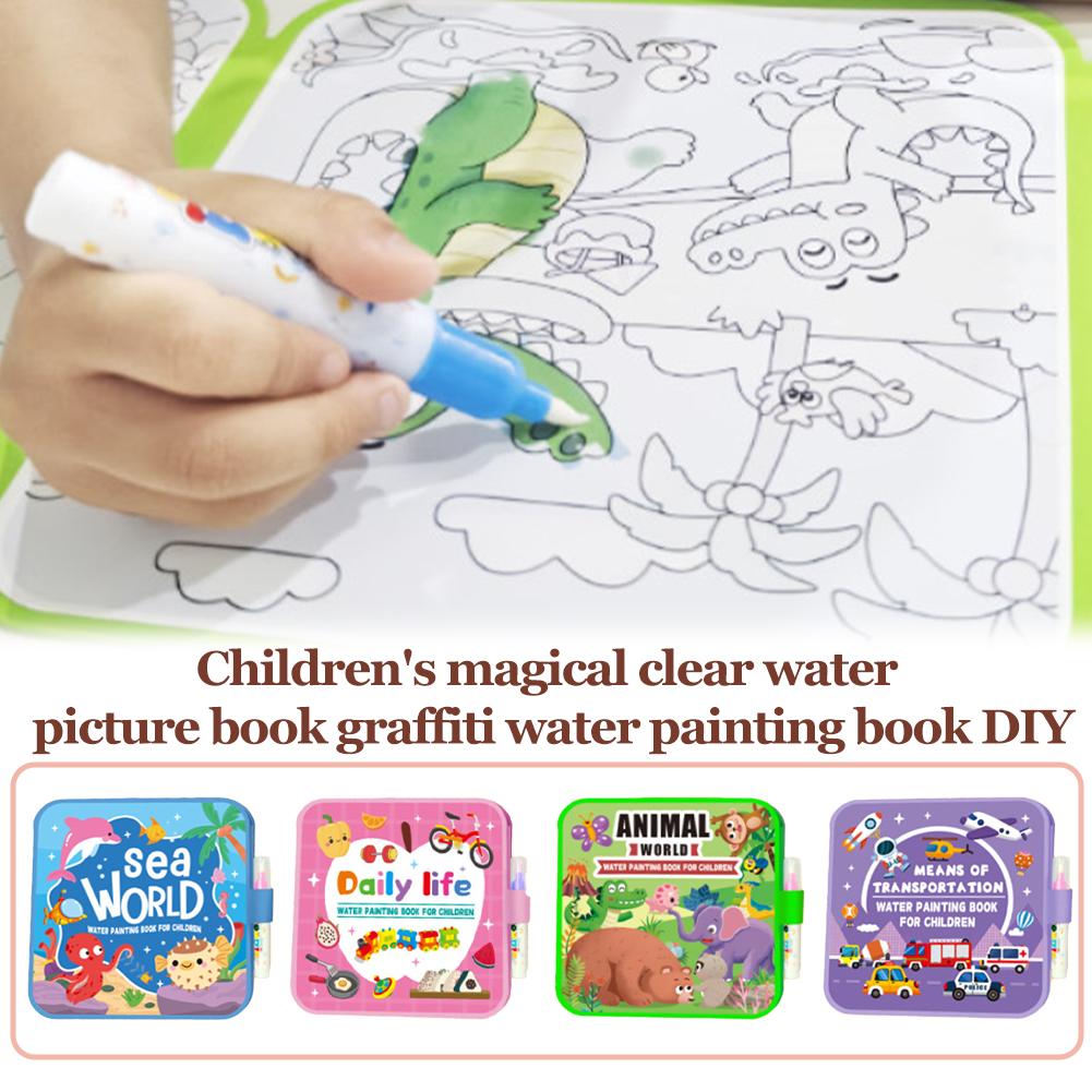 Foldable Water Painting Book F - Reusable Water Magic Coloring Book recension och pris