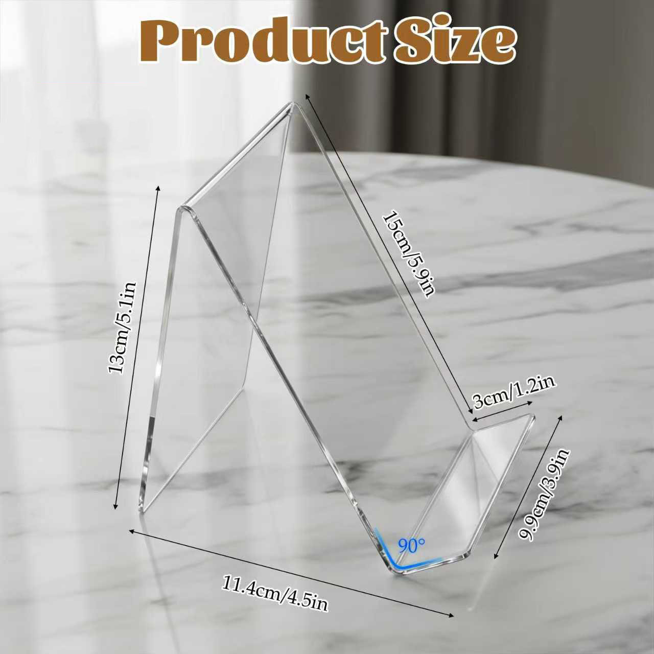 12 Pack Acrylic Book Stand,  C - Clear Acrylic Book Stand Holder recension och pris