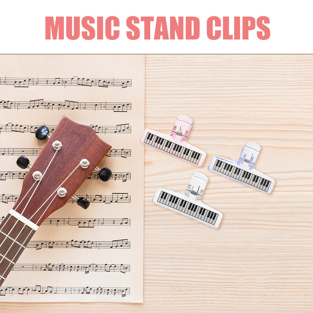 6Pcs Music Stand Clips Clear A - Clear Acrylic Book Stand Holder recension och pris