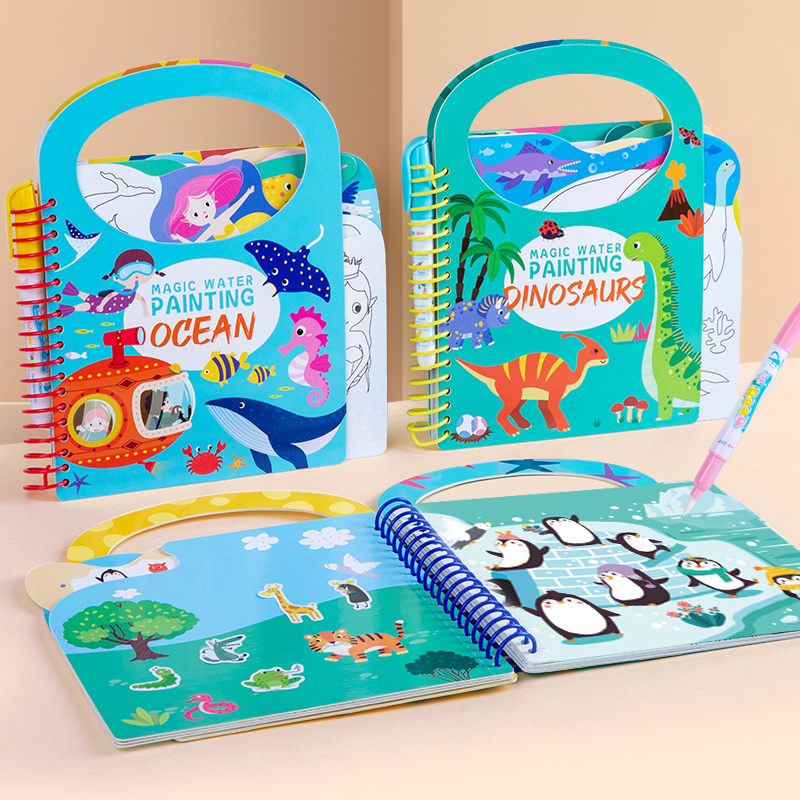 Magic Water Drawing Book for K - Reusable Water Magic Coloring Book recension och pris
