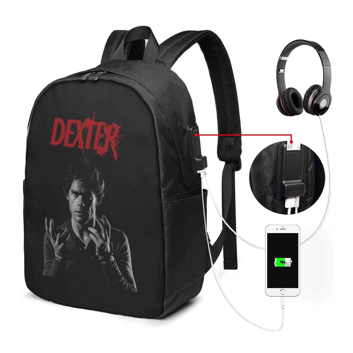 Movie Dexter Morgan Backpack T - Movies recension och pris