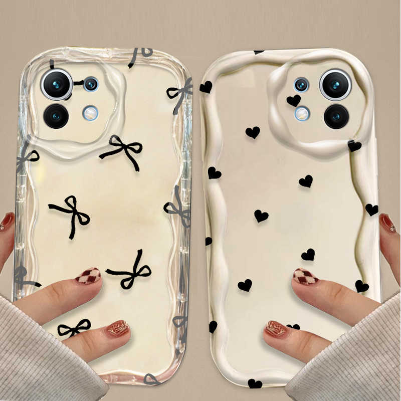 Black Bowknot love Heart Case  - Magazines recension och pris
