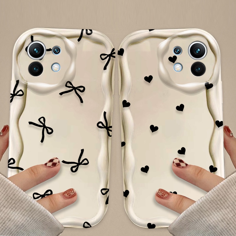 Black Bowknot love Heart Case  - Magazines recension och pris